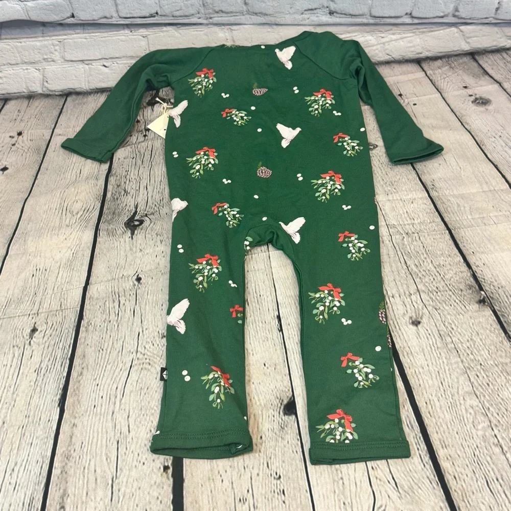 Kyte Baby Holiday Pattern Bamboo Longall - Picture 3 of 3